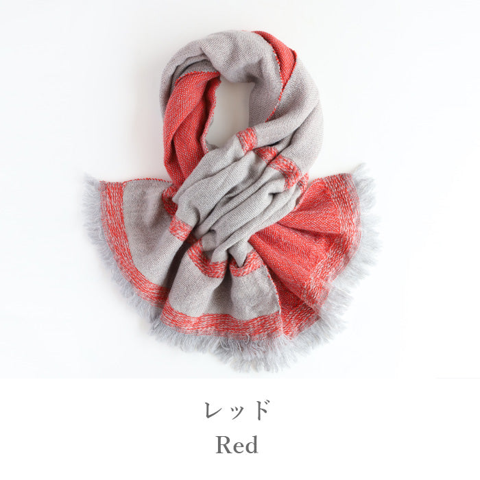 [4 colors] Kobooriza Kobo Oriza 100% Wool Chotkore Reversible Cloudy Short Muffler Men's Women's Imabari City, Ehime Prefecture Fabric [K-SM-CR04] 