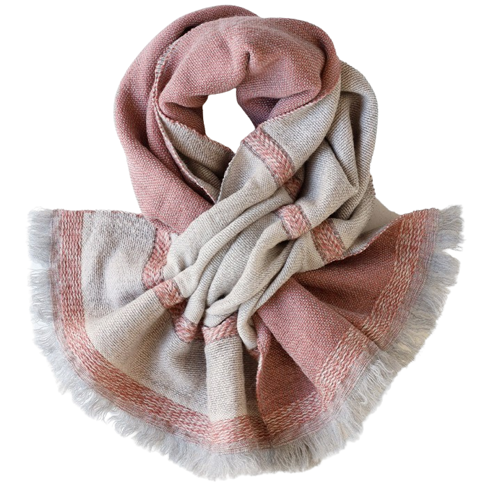 [4 colors] Kobooriza Kobo Oriza 100% Wool Chotkore Reversible Cloudy Short Muffler Men's Women's Imabari City, Ehime Prefecture Fabric [K-SM-CR04] 