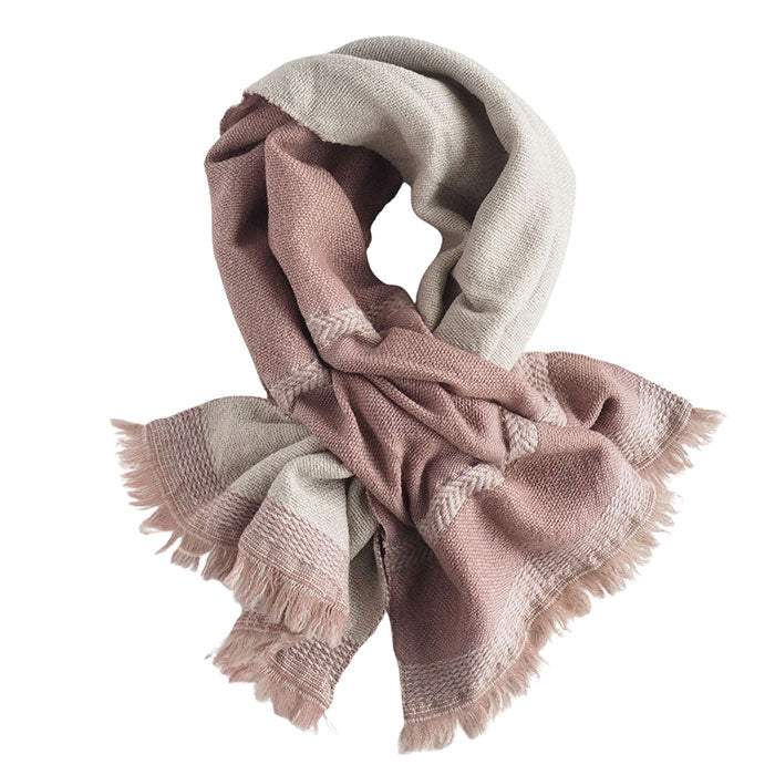 [5 Colors] kobooriza "Chotto Kore" Reversible Wool 2 Ladies Scarf [K-SM-CR06] Imabari City Ehime Prefecture Woven Brand Short Scarf Autumn Winter