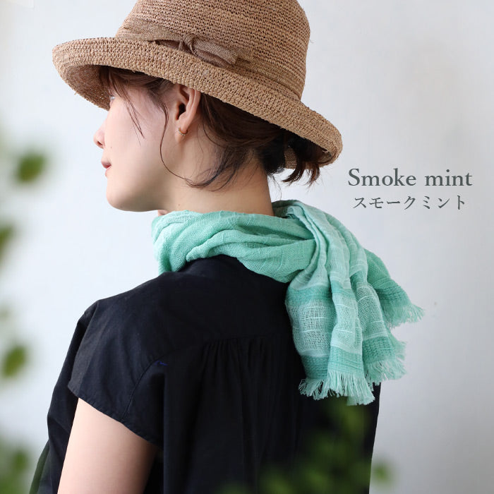 Kobooriza 100% Cotton Chotkore Reversible 2 Short Scarf for Women [K-SM-CR07], Imabari, Ehime Prefecture, Textile Brand 