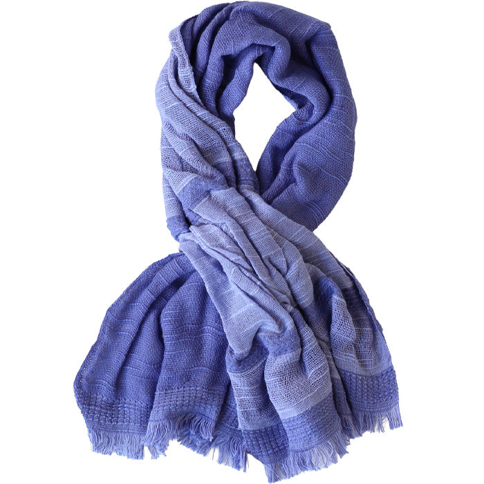 Kobooriza 100% Cotton Chotkore Reversible 2 Short Scarf for Women [K-SM-CR07], Imabari, Ehime Prefecture, Textile Brand 