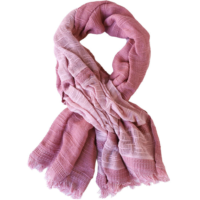 Kobooriza 100% Cotton Chotkore Reversible 2 Short Scarf for Women [K-SM-CR07], Imabari, Ehime Prefecture, Textile Brand 