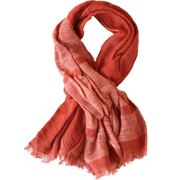 Kobooriza 100% Cotton Chotkore Reversible 2 Short Scarf for Women [K-SM-CR07], Imabari, Ehime Prefecture, Textile Brand 
