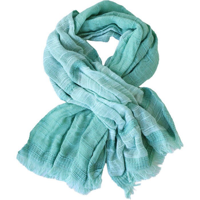 Kobooriza 100% Cotton Chotkore Reversible 2 Short Scarf for Women [K-SM-CR07], Imabari, Ehime Prefecture, Textile Brand 