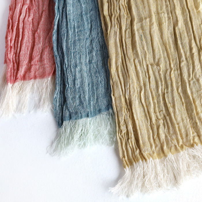 kobooriza Kobo Oriza KUSHU Linen Cotton Tiny Scarf [K-SM-KS02] Ladies Ehime Prefecture Imabari City Textile Brand