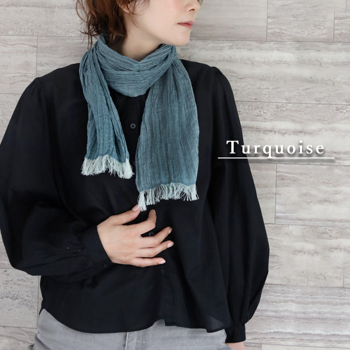 kobooriza Kobo Oriza KUSHU Linen Cotton Tiny Scarf [K-SM-KS02] Ladies Ehime Prefecture Imabari City Textile Brand