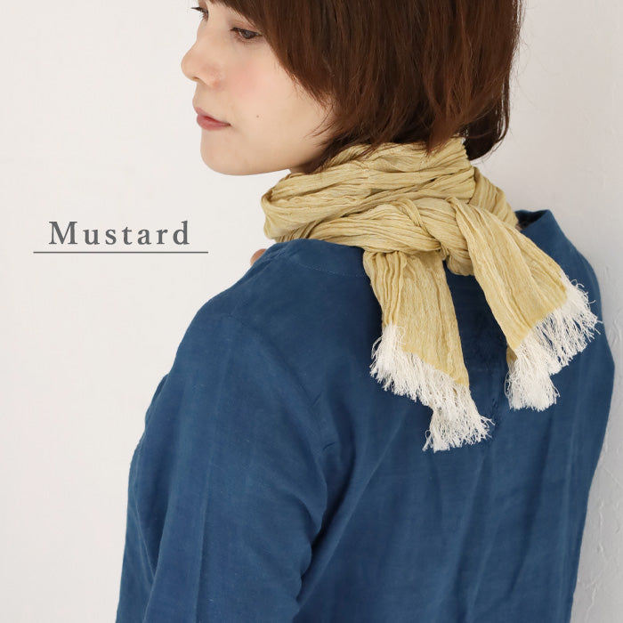 kobooriza Kobo Oriza KUSHU Linen Cotton Tiny Scarf [K-SM-KS02] Ladies Ehime Prefecture Imabari City Textile Brand