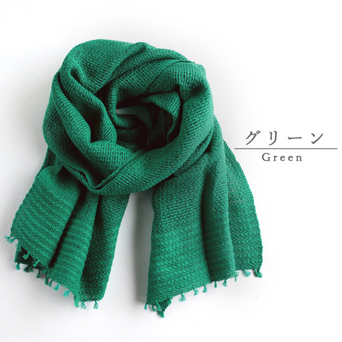 kobooriza Kobo Oriza MOJIRI Dry Cotton Short Muffler [K-SM-MJ04] Stole Scarf Shawl Women's Men's Ehime Prefecture Imabari Brand