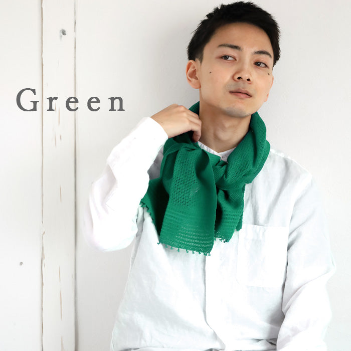 kobooriza Kobo Oriza MOJIRI Dry Cotton Short Muffler [K-SM-MJ04] Stole Scarf Shawl Women's Men's Ehime Prefecture Imabari Brand