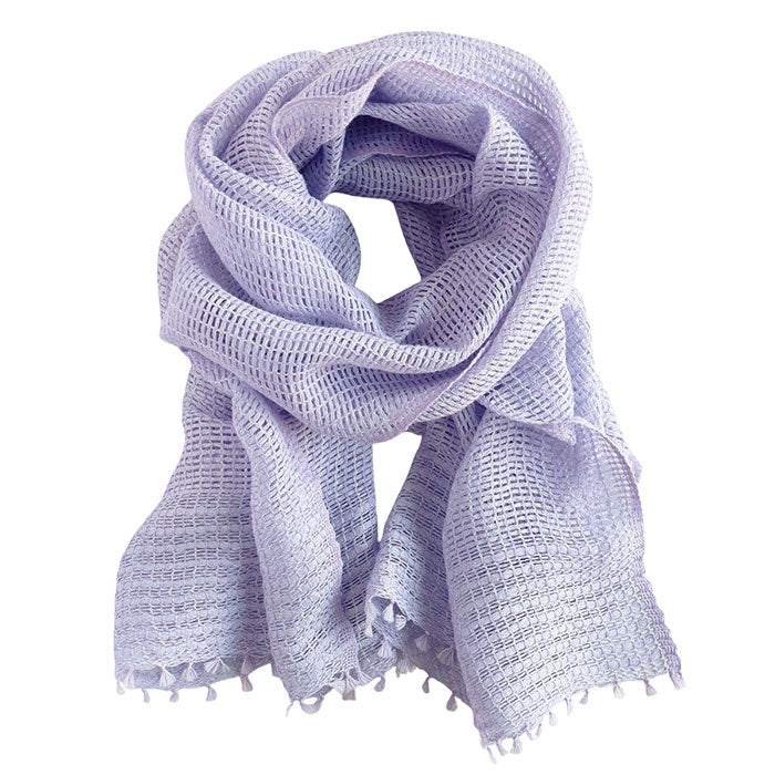 [3 colors] kobooriza MOJIRI washi paper and organic cotton short scarf for women [K-SM-MJ05] Ehime Imabari stole woven brand