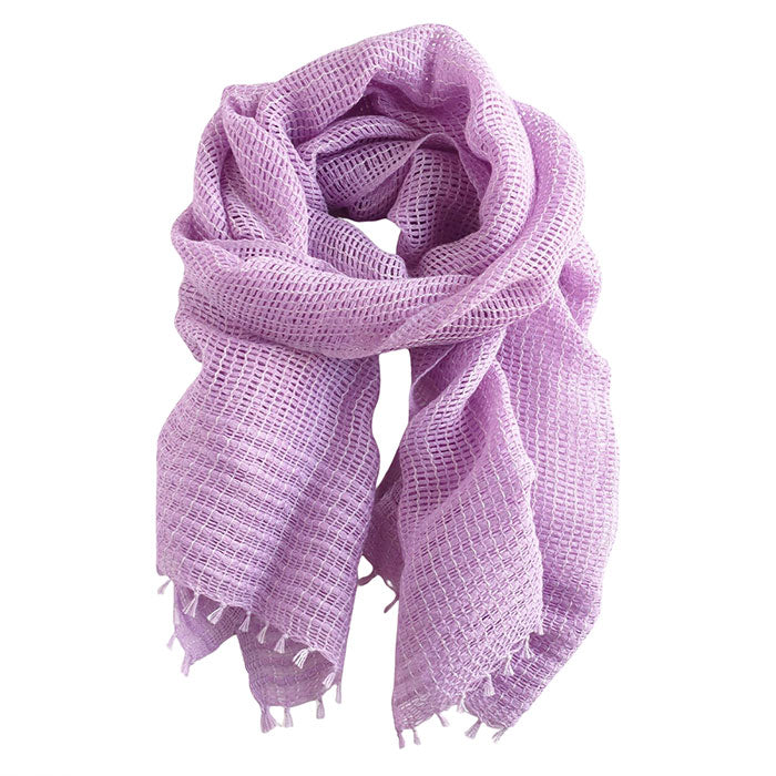 [3 colors] kobooriza MOJIRI washi paper and organic cotton short scarf for women [K-SM-MJ05] Ehime Imabari stole woven brand