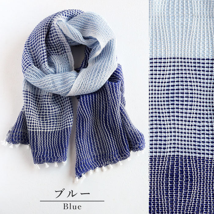 3色】kobooriza 工房織座 YURAGI シルクコットンショートマフラー