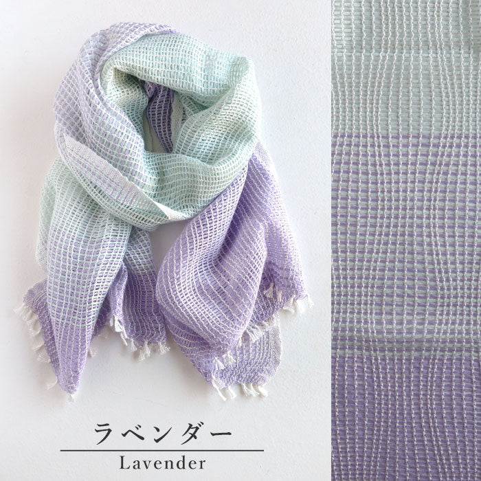 【3色】kobooriza 工房織座 YURAGI シルクコットンショートマフラー レディース [K-SM-YG03] 愛媛 今治 ストール 織物 ブランド