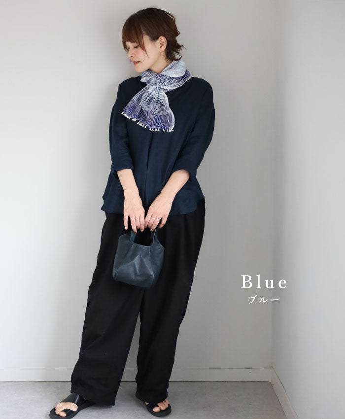 【3色】kobooriza 工房織座 YURAGI シルクコットンショートマフラー レディース [K-SM-YG03] 愛媛 今治 ストール 織物 ブランド