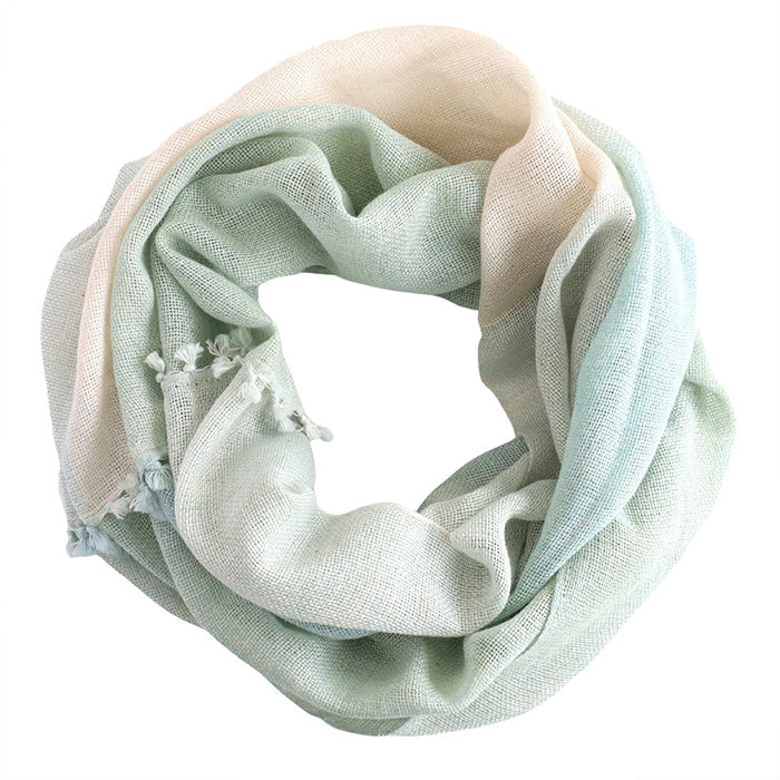 【4色】kobooriza 工房織座 ボタニカルダイ オーガニックコットン ライトスヌード レディース [K-SN-LS02]