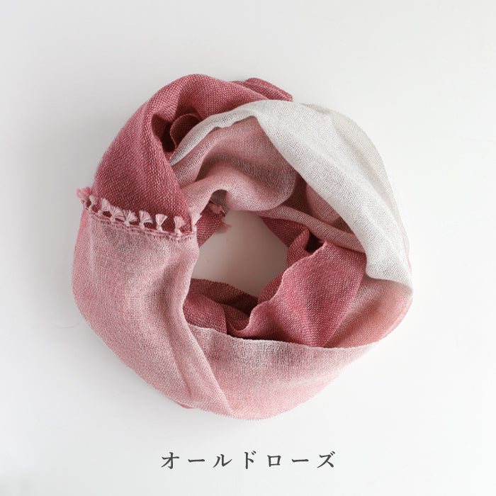 5色】kobooriza 工房織座 ウール 綿 ライトスヌード レディース [K-SN