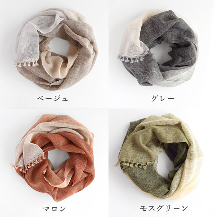 [5 colors] kobooriza Wool Cotton Light Snood Women's [K-SN-LS03] 