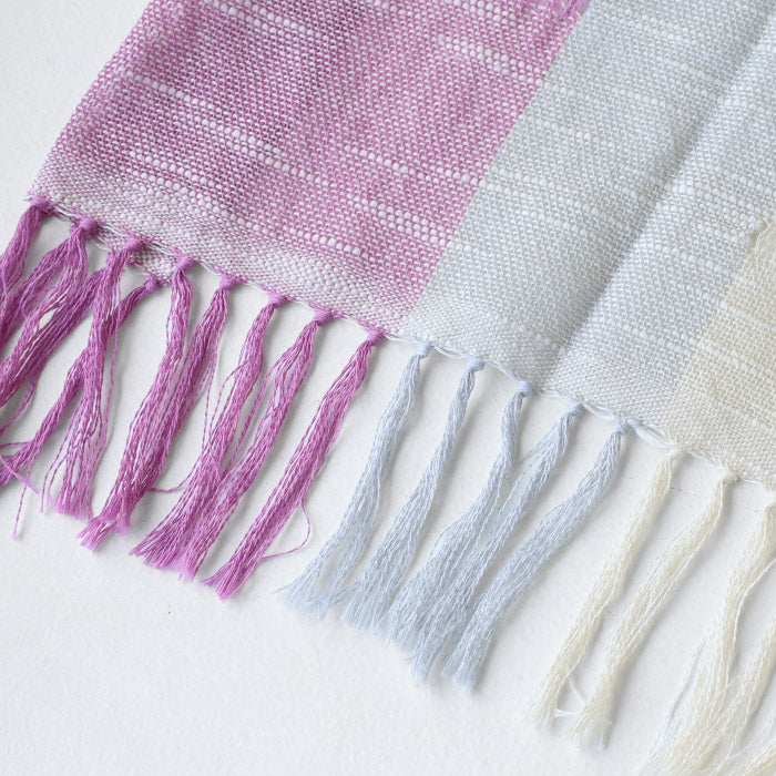 Kobooriza AKIHA Tri-Color Stole for Women [K-ST-TC06] Imabari, Ehime Prefecture, Shawl, Textile Brand
