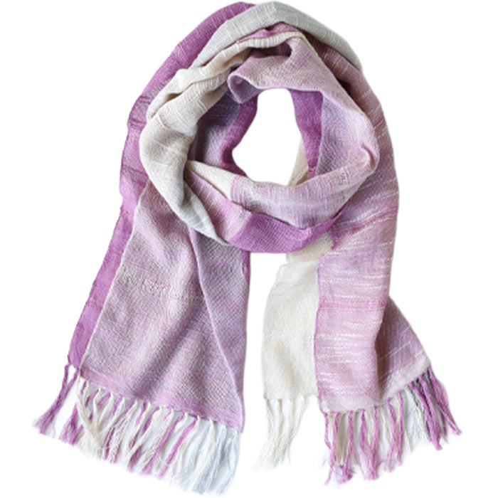 Kobooriza AKIHA Tri-Color Stole for Women [K-ST-TC06] Imabari, Ehime Prefecture, Shawl, Textile Brand