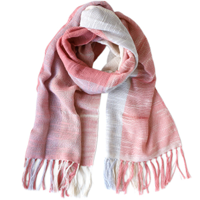 Kobooriza AKIHA Tri-Color Stole for Women [K-ST-TC06] Imabari, Ehime Prefecture, Shawl, Textile Brand