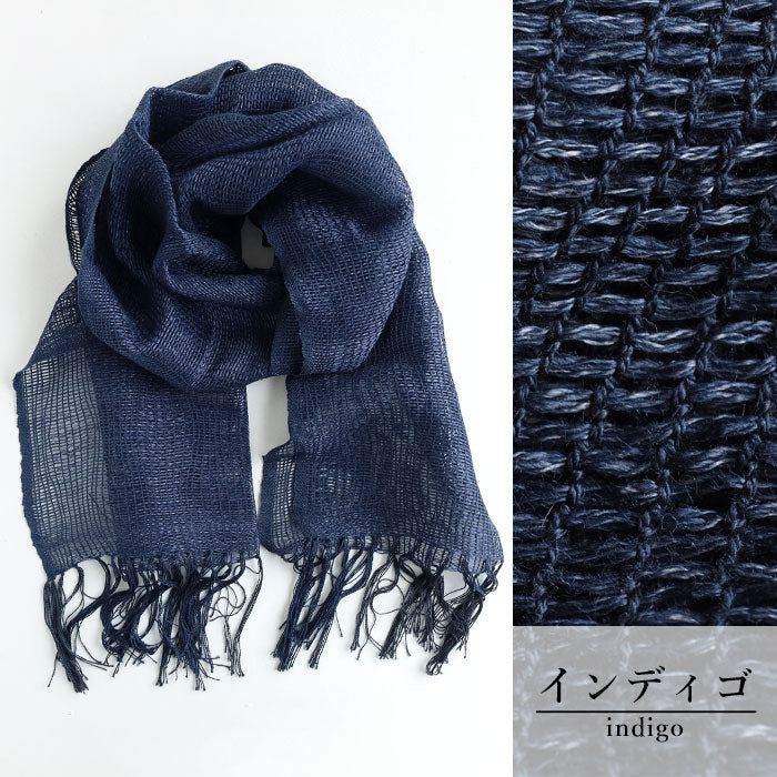 kobooriza Kobo Oriza YOROKE Linen Silk Jeans Stole [K-ST-YR02] Women's Men's