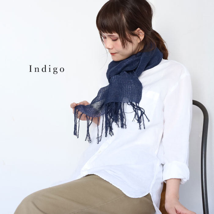 kobooriza Kobo Oriza YOROKE Linen Silk Jeans Stole [K-ST-YR02] Women's Men's