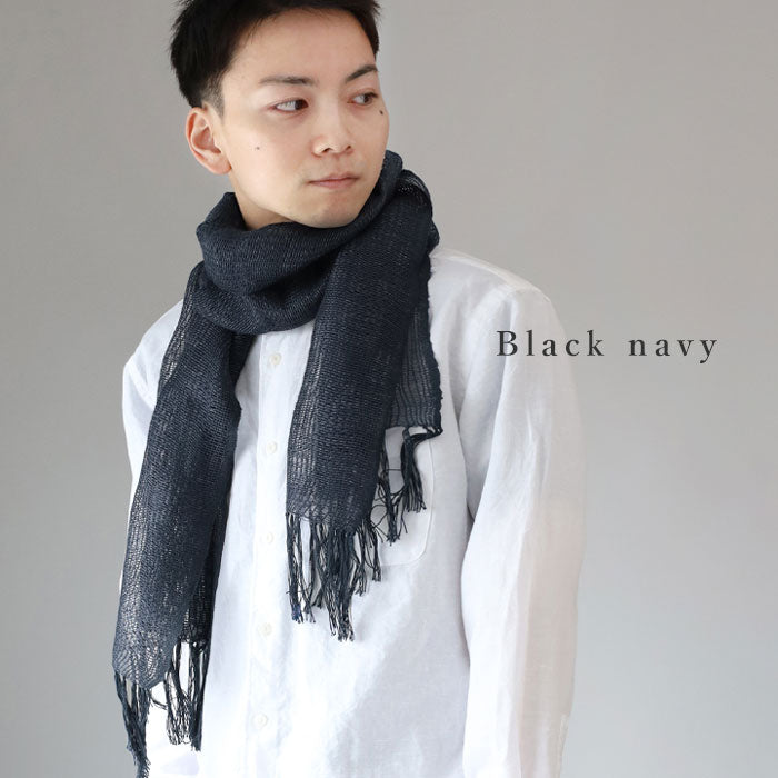 kobooriza Kobo Oriza YOROKE Linen Silk Jeans Stole [K-ST-YR02] Women's Men's