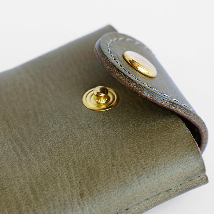 [Choose from 5 colors] TSUKIKUSA Smart Key Case [Rindou] [KC-3] Men's Women's Key Case Car 2 Keys Storage Smart Key Car Key House Key Handmade Cowhide Genuine Leather [KC-3] 