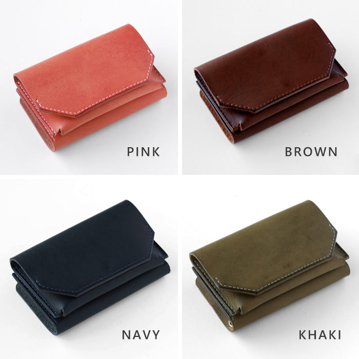 [5 colors] TSUKIKUSA Multi-key case, Smart key storage, 2 pieces, Coin purse included, Italian leather key case wallet [KC-6] 