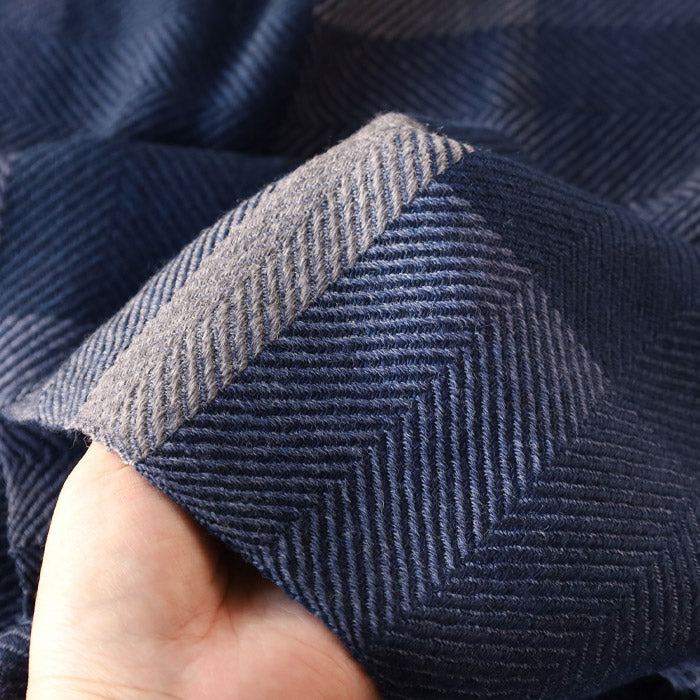 [2 colors] kobooriza AYA wool shawl with mosaic panel for women and men [K-OS-TW09] Ehime Imabari stole woven brand scarf 