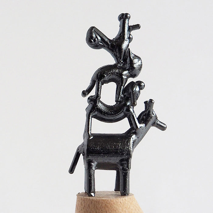 ブロンズ造形作家・コイズミタダシ リングスタンド「ブレーメン」 