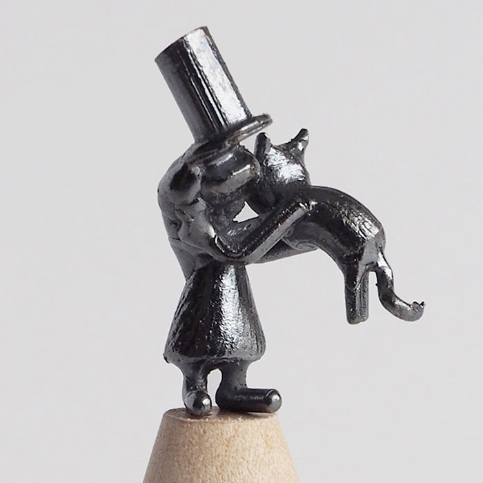 Bronze sculpture artist Tadashi Koizumi Ring Stand “Come on, come on” [KO-RS-14]