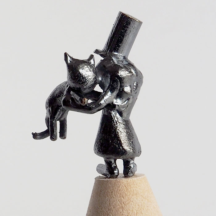 Bronze sculpture artist Tadashi Koizumi Ring Stand “Come on, come on” [KO-RS-14]