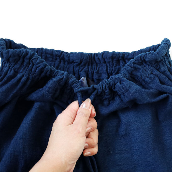 [12 colors] Hand-dyed Meya Natural dyed Hanging knit Organic cotton Long skirt Free size Women's [KP016] 