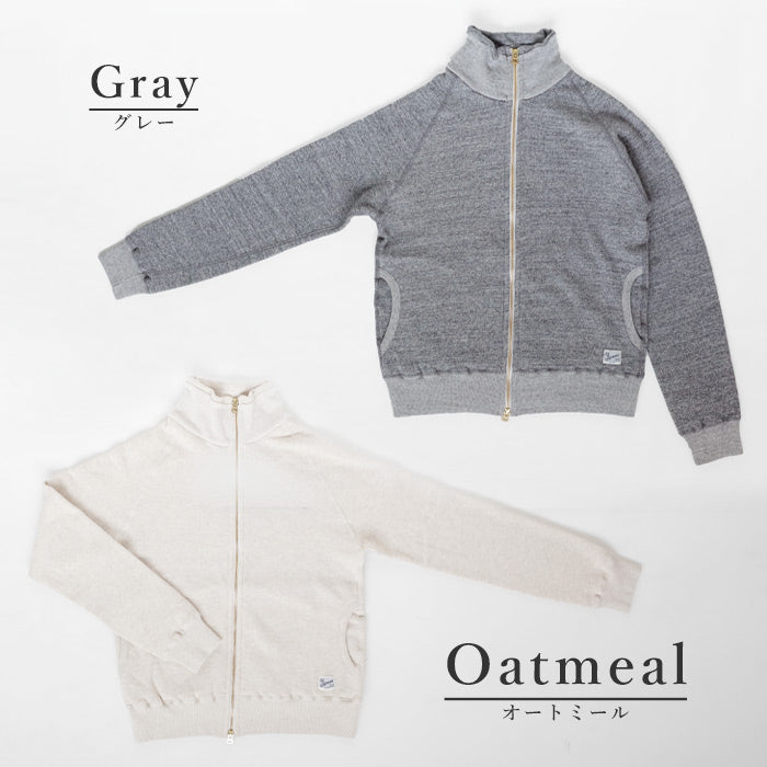 Kepani Stand Neck Sweat Jacket Great Smoky Women's [KP1406MS-LADIES] Made in Japan Sweat Brand Wakayama Osaka Mie 100% Cotton Fleece Lining 