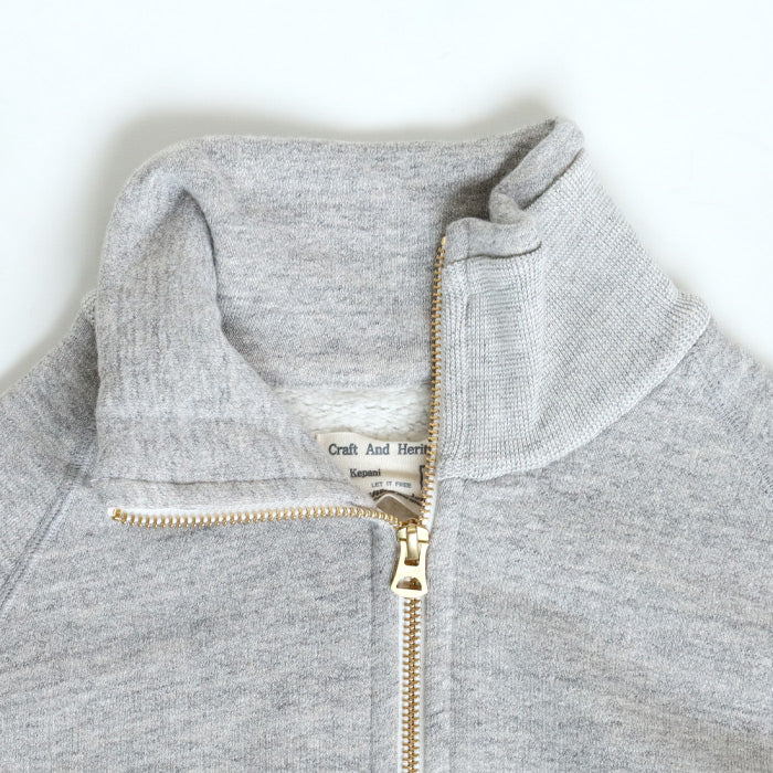 Kepani Stand Neck Sweat Jacket Great Smoky Women's [KP1406MS-LADIES] Made in Japan Sweat Brand Wakayama Osaka Mie 100% Cotton Fleece Lining 