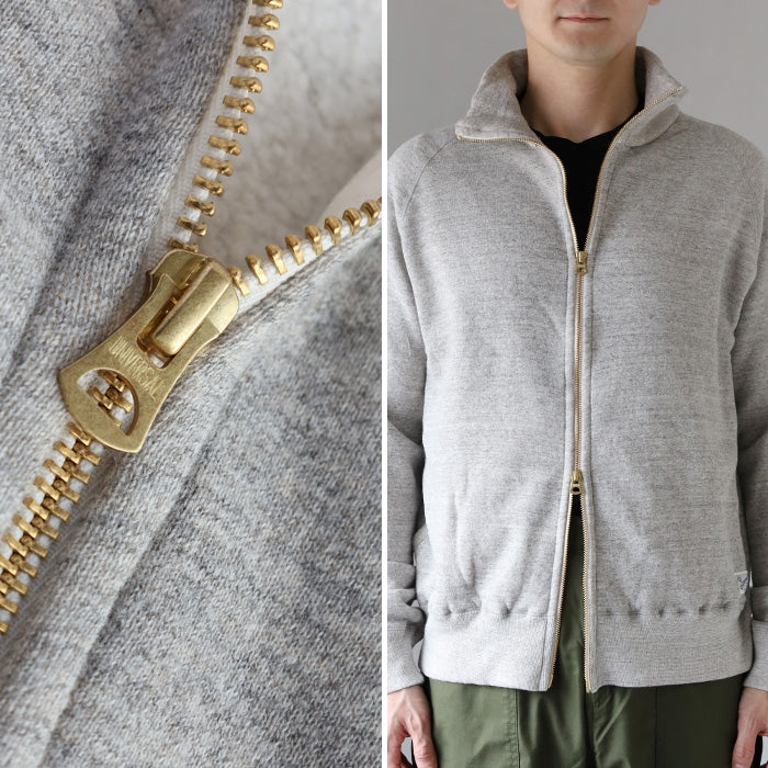 Kepani Stand Neck Sweat Jacket Great Smoky Men's [KP1406MS-MENS] Made in Japan Sweat Brand Wakayama Osaka Mie 100% Cotton Fleece Lining 