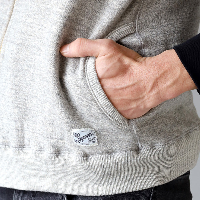 Kepani Stand Neck Sweat Vest Pinnacle Park Women's Men's [KP1407MS] Made in Japan Sweat Brand Wakayama Osaka Mie 100% Cotton Fleece Lining 