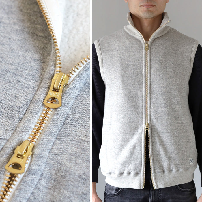 Kepani Stand Neck Sweat Vest Pinnacle Park Women's Men's [KP1407MS] Made in Japan Sweat Brand Wakayama Osaka Mie 100% Cotton Fleece Lining 