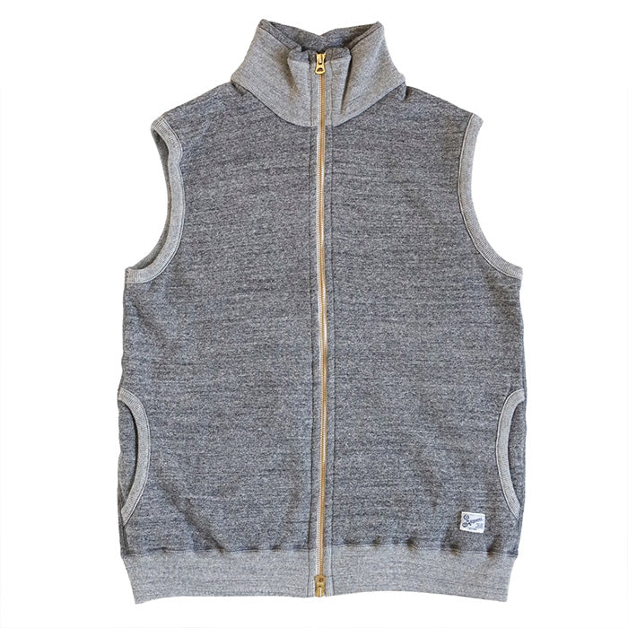 Kepani Stand Neck Sweat Vest Pinnacle Park Women's Men's [KP1407MS] Made in Japan Sweat Brand Wakayama Osaka Mie 100% Cotton Fleece Lining 