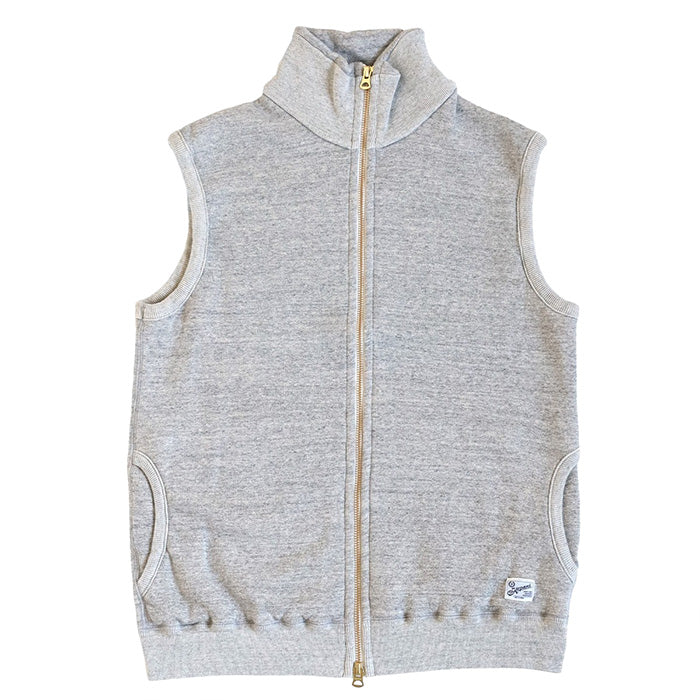 Kepani Stand Neck Sweat Vest Pinnacle Park Women's Men's [KP1407MS] Made in Japan Sweat Brand Wakayama Osaka Mie 100% Cotton Fleece Lining 