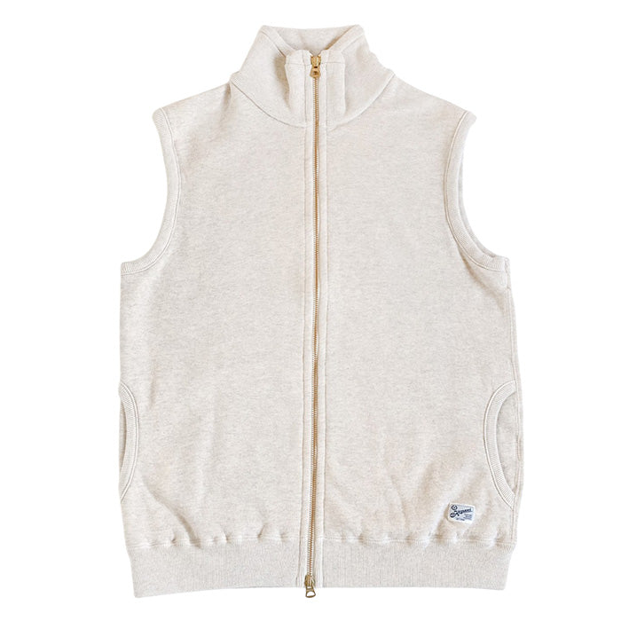 Kepani Stand Neck Sweat Vest Pinnacle Park Women's Men's [KP1407MS] Made in Japan Sweat Brand Wakayama Osaka Mie 100% Cotton Fleece Lining 