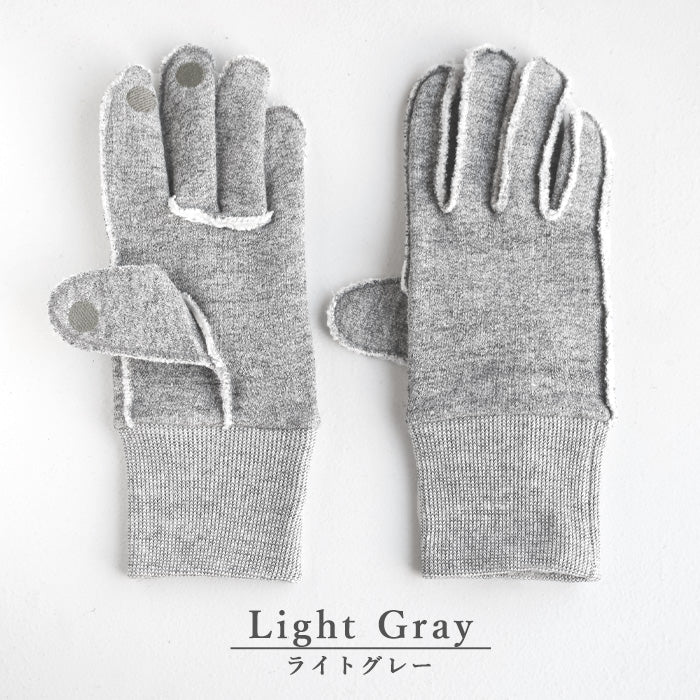 Kepani Fleece-lined Sweat Gloves Saguaro-2 Men's and Women's [KP1610MP] Made in Japan Sweat Brand 