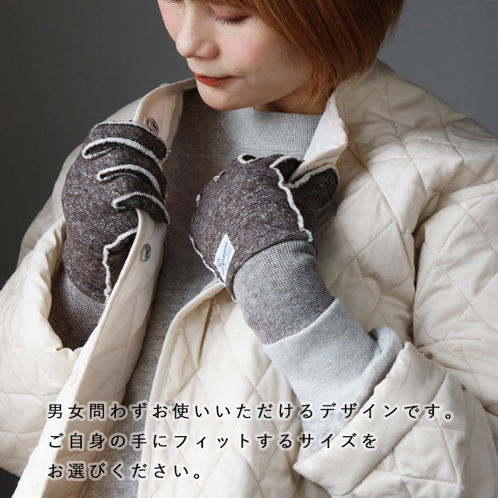 Kepani Fleece-lined Sweat Gloves Saguaro-2 Men's and Women's [KP1610MP] Made in Japan Sweat Brand 