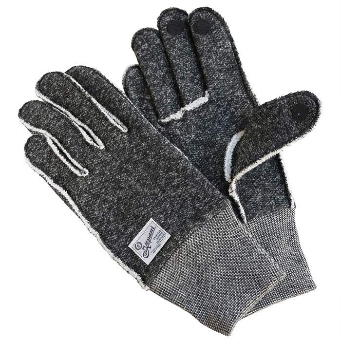 Kepani Fleece-lined Sweat Cut-off Gloves Saguaro-3 for Men and Women [KP1611MP] Made in Japan Sweat Brand 