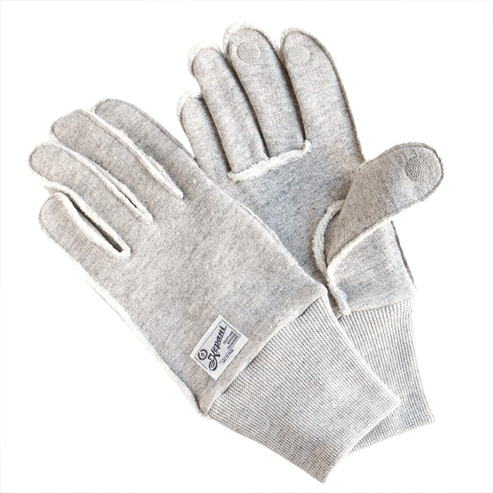 Kepani Fleece-lined Sweat Cut-off Gloves Saguaro-3 for Men and Women [KP1611MP] Made in Japan Sweat Brand 