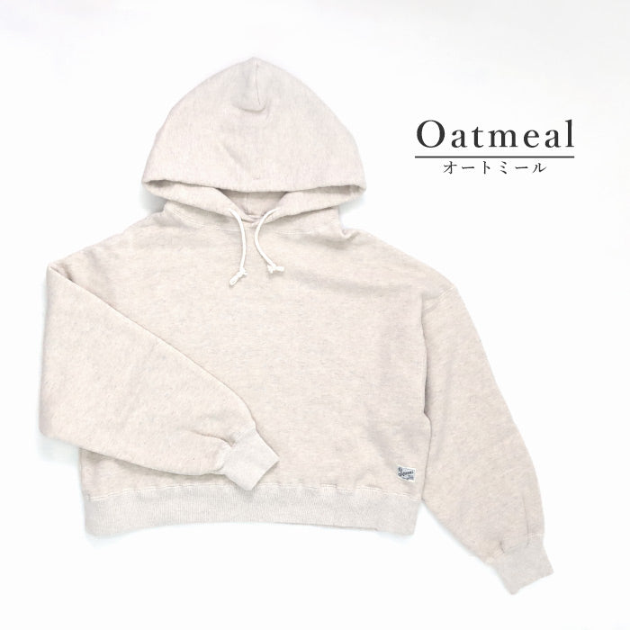 Kepani Short Hoodie Hanarei Women's [KP2402WT] Made in Japan Sweatshirt Brand Wakayama Osaka Mie 100% Cotton Fleece Lining Hoodie 