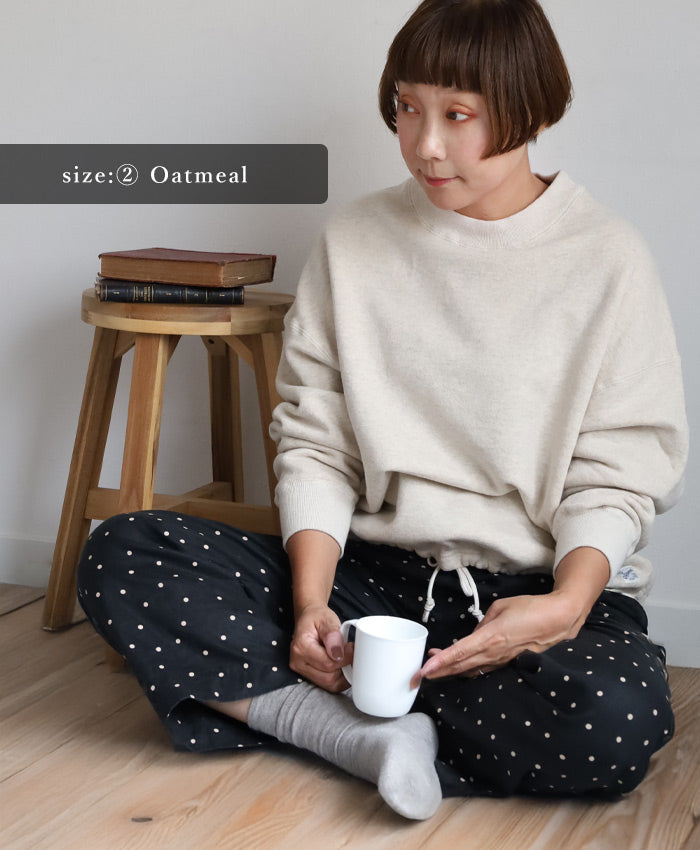 Kepani Round Hem Sweatshirt Kailua Women's [KP2403WT] Made in Japan Sweatshirt Brand Wakayama Osaka Mie 100% Cotton Fleece Lined Sweatshirt 