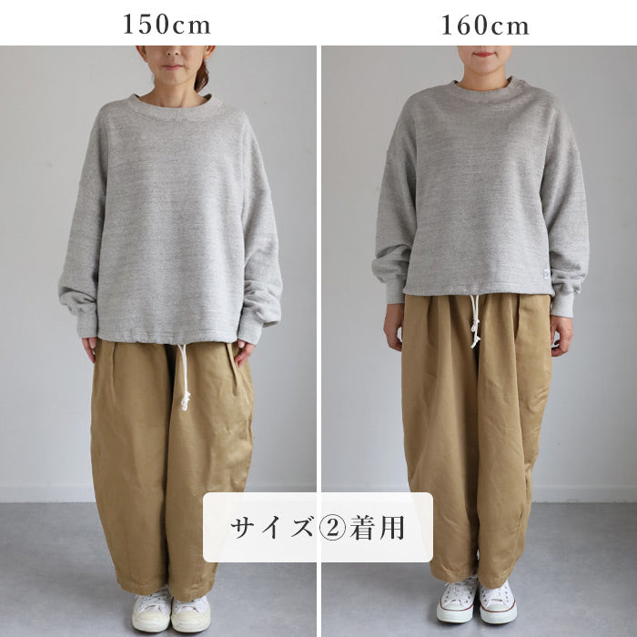 Kepani Round Hem Sweatshirt Kailua Women's [KP2403WT] Made in Japan Sweatshirt Brand Wakayama Osaka Mie 100% Cotton Fleece Lined Sweatshirt 