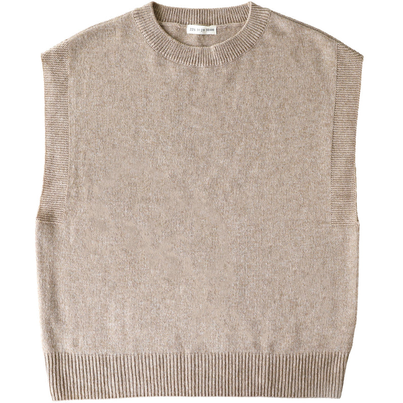 [3 Colors] SAIFUKU Loose-Fit Washable Wool Vest Women's [KR-01-23005-10] Gosen City, Niigata Prefecture, Gosen Knit Brand